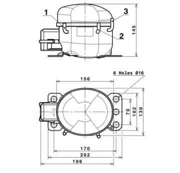 Compresor frigorific Cubigel B38H